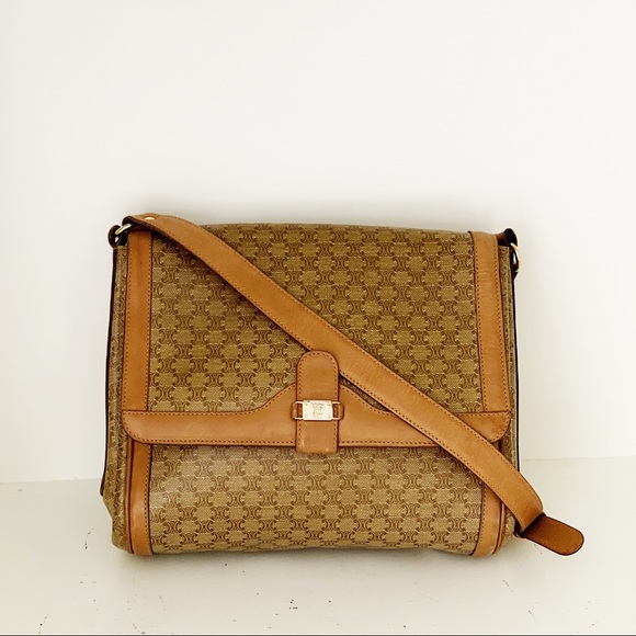 Céline Macadam Leather and Canvas Crossbody Bag - Picture 4 of 16